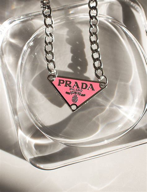 pink prada pendant